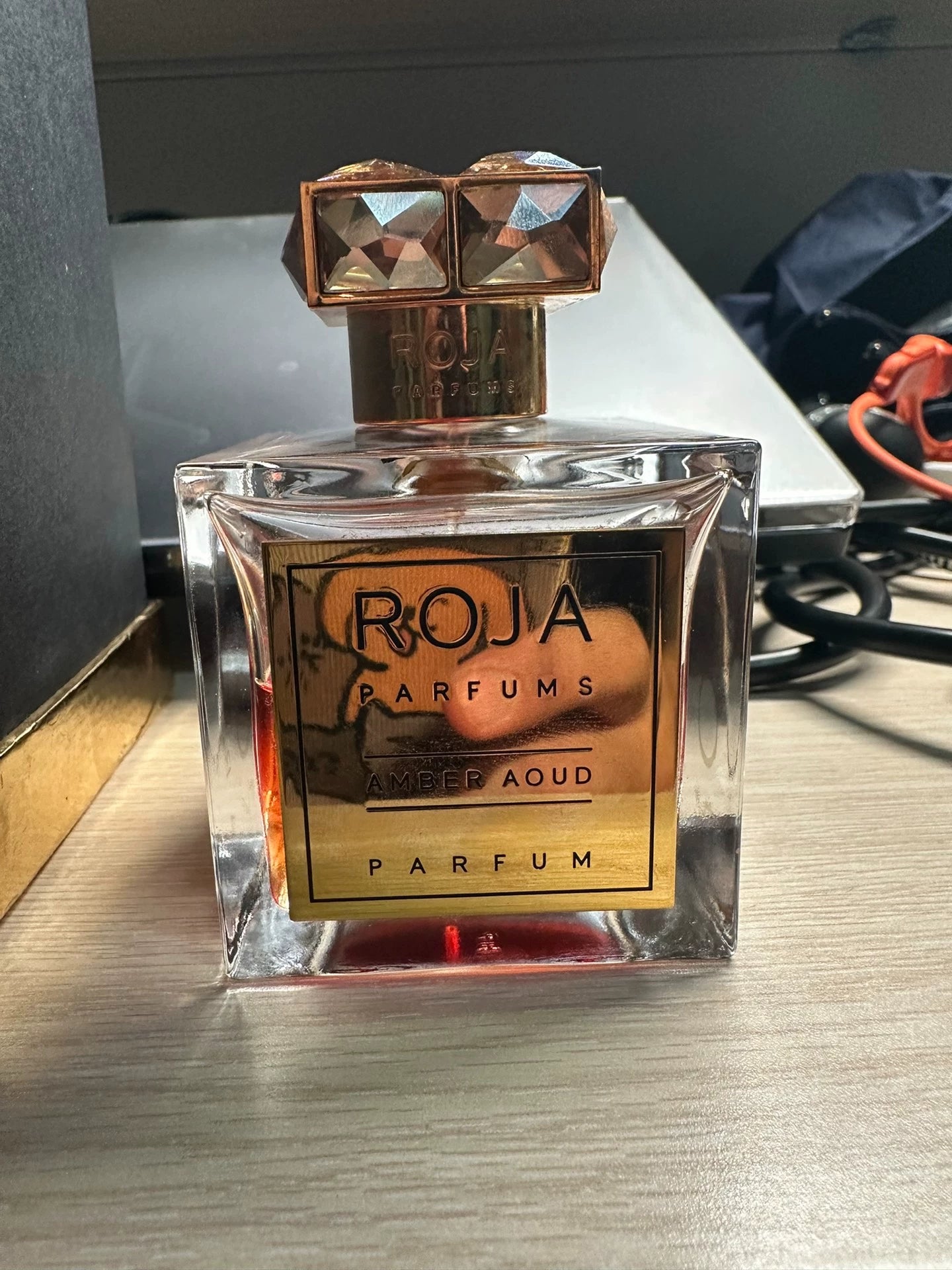 190326-45 roja amber ebony Perfume 100ml  3.4oz