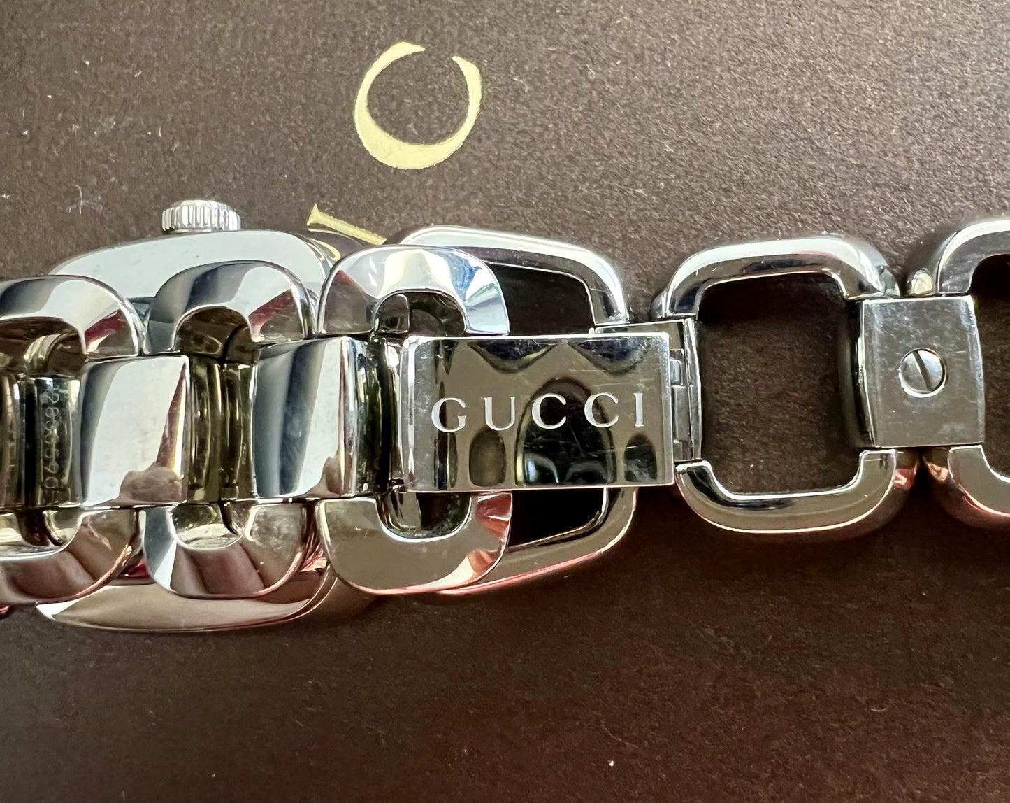 291024-46 Auth GUCCI Women Watch Quartz Analog Stainless SS