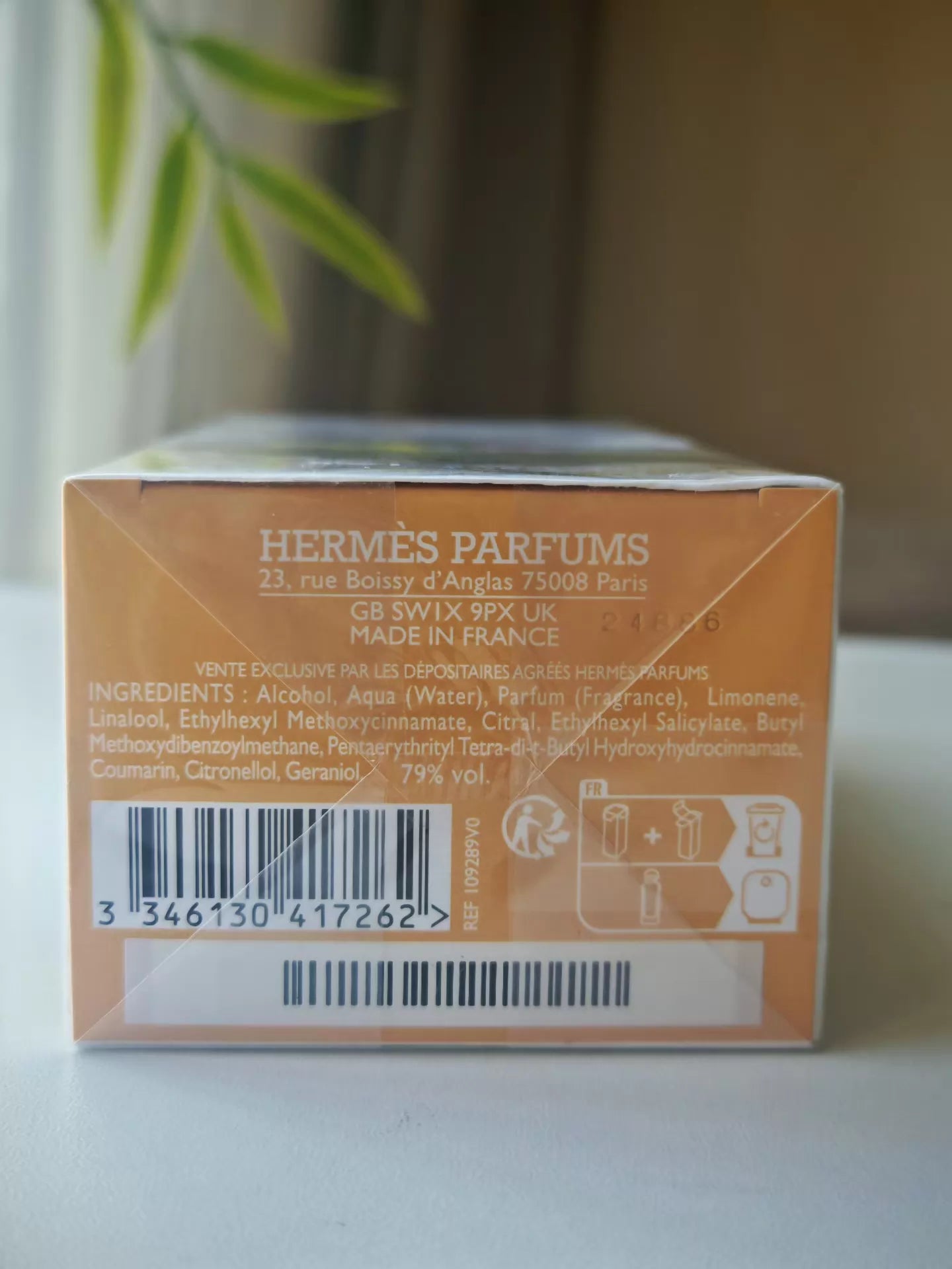 020426-133 Hermès Kythera Garden EDT 100ml 3.4 oz