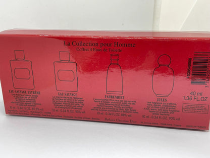 230925-17 Christian Dior Jules Eau de Toilette EDT 4 x 10ml 0.3oz