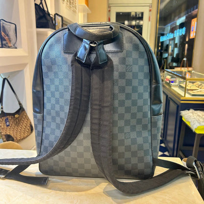 191024-8 LV Louis Vuitton Josh series black -gray checkerboard men's backpack, size: 30 × 40 × 12, 17 years of coding 18 years of tickets with tickets, color as shown in the figure ~