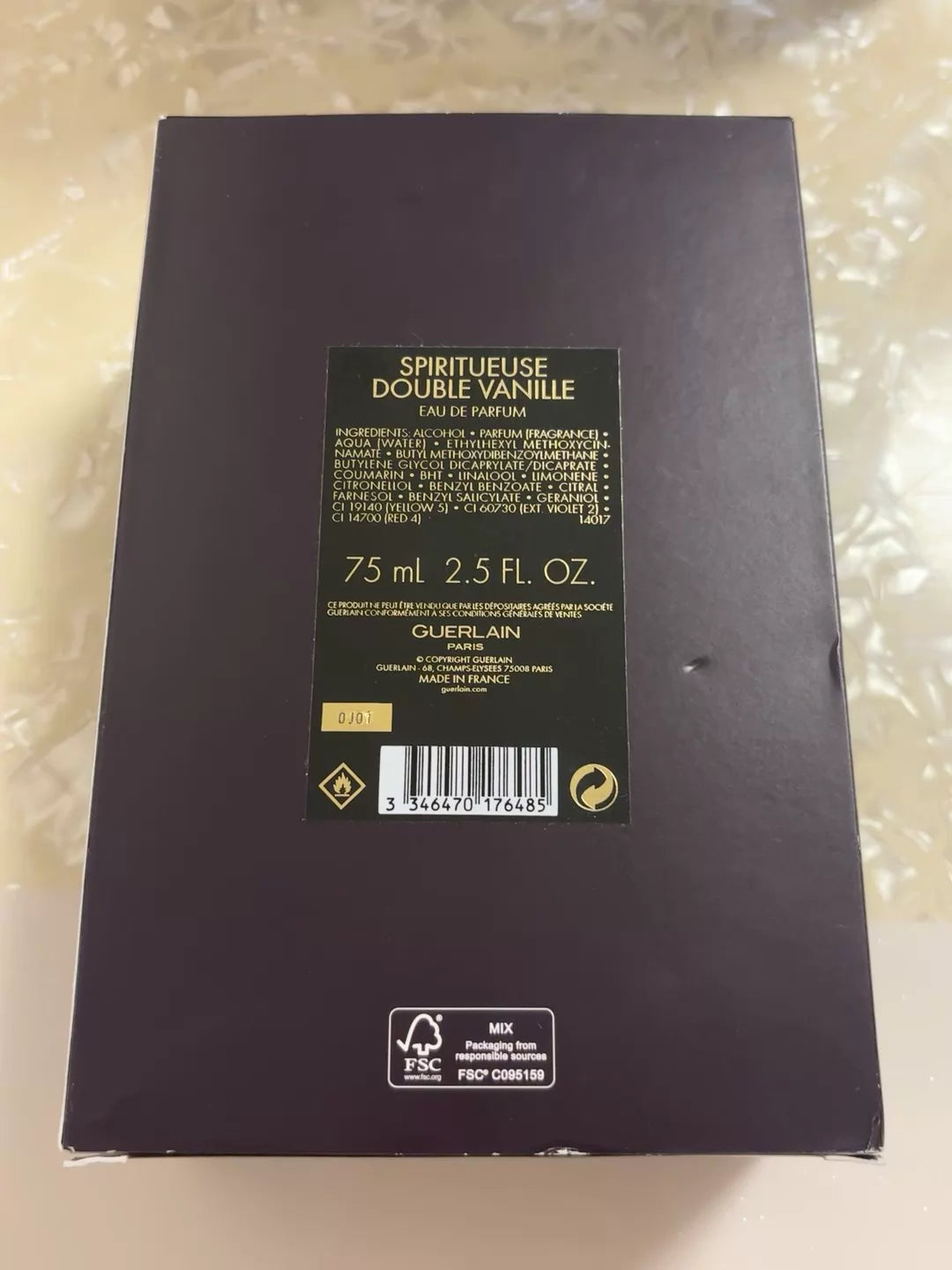 170826-73 Guerlain Spiritueuse Double Vanille 75ml 2.5 oz