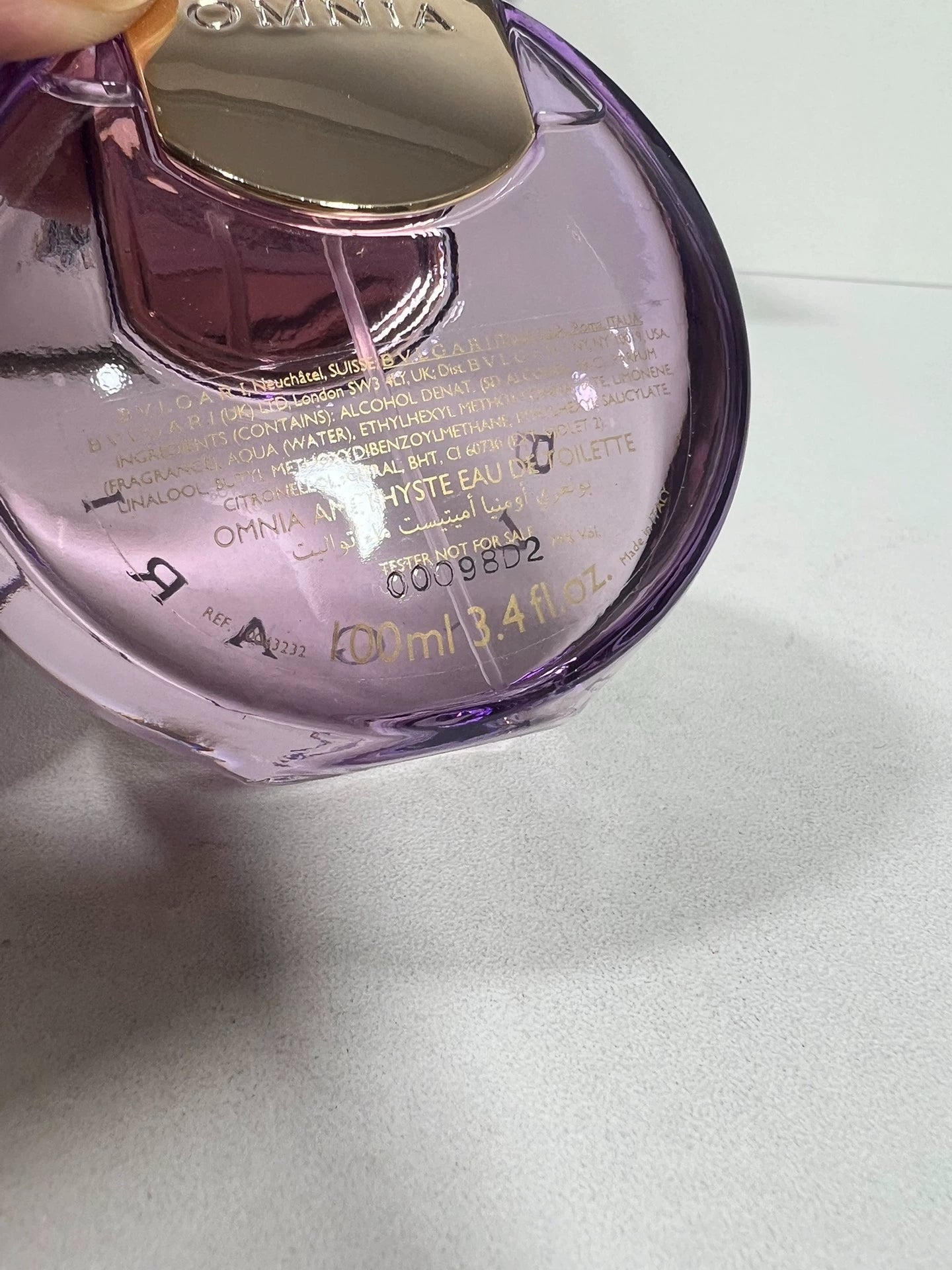 070926-29 Bulgari Amethyst With Perfume 100ml 3.4 oz