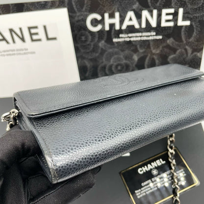 051124-38 Auth CHANEL CF CC Classic Long Flap Wallet