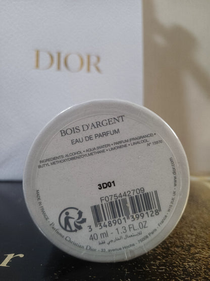 131125-37 Christian Dior 40ml 1.4oz BOIS D'Argennt Eau de parfum