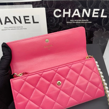 051124-26 Auth CHANEL CF CC Classic Long Flap Wallet