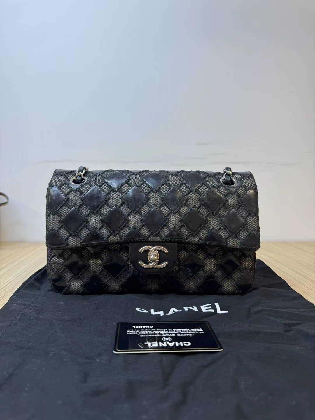 150626-bag-97 Chanel Lace Leather CF handbag