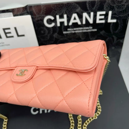 051124-25 Auth CHANEL CF CC Classic Long Flap Wallet