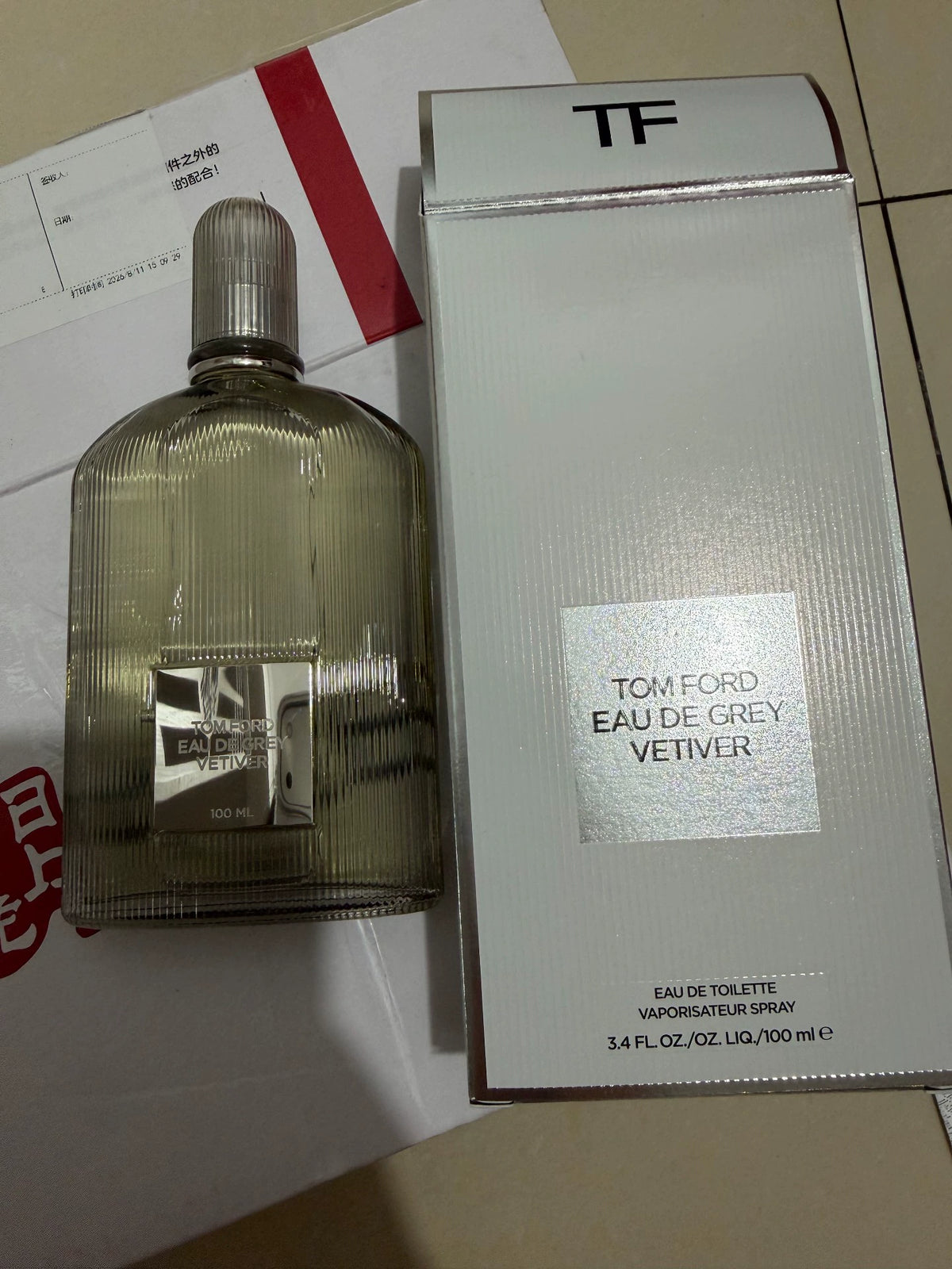 051026-100 Tom Ford TF gray agarwood EDT 100ml 3.4 oz