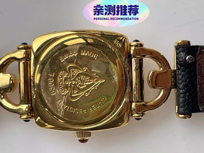 140525-48 Gucci gold tone watch