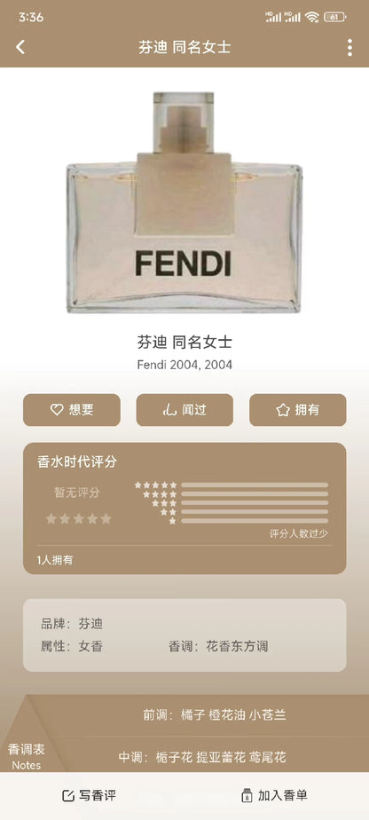 100226-50 Fendi eponymous Perfume