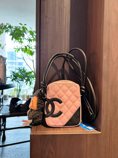 150626-bag-53 Chanel Campon pink black handbag