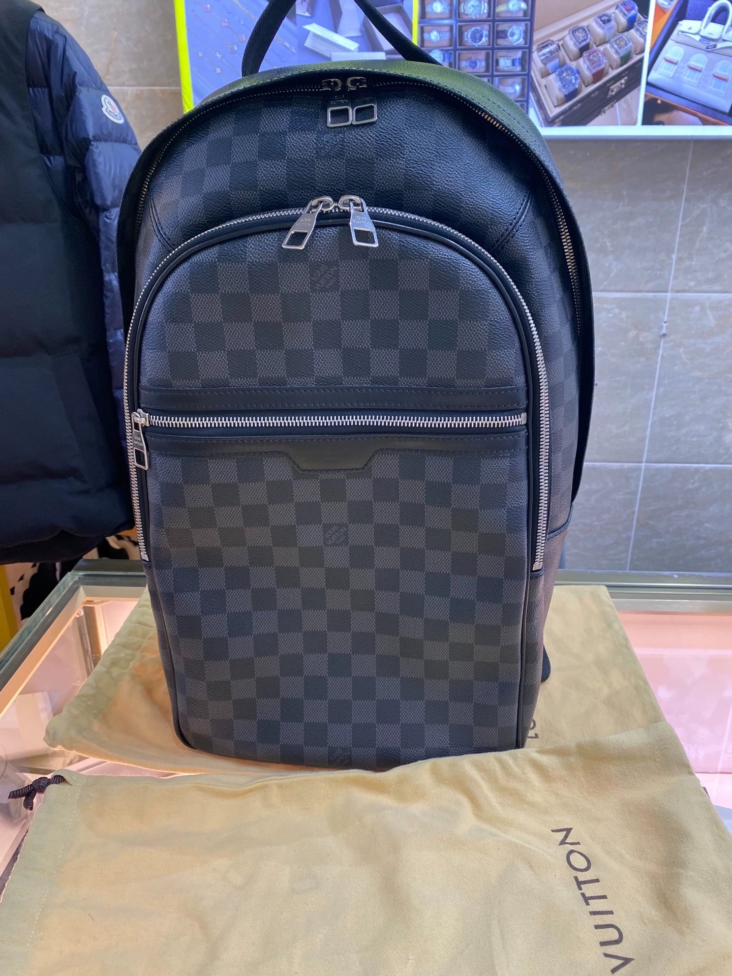 051124-19 Louis Vuitton LV checker backpack bag