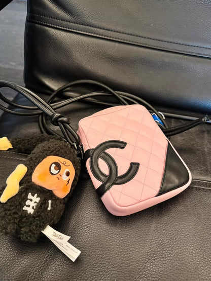 150626-bag-53 Chanel Campon pink black handbag