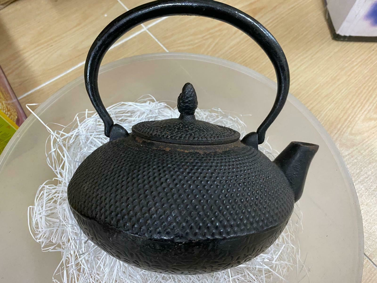 Tetsubin Teapot Tea Kattle Iron Kettle Antique Japan  T2