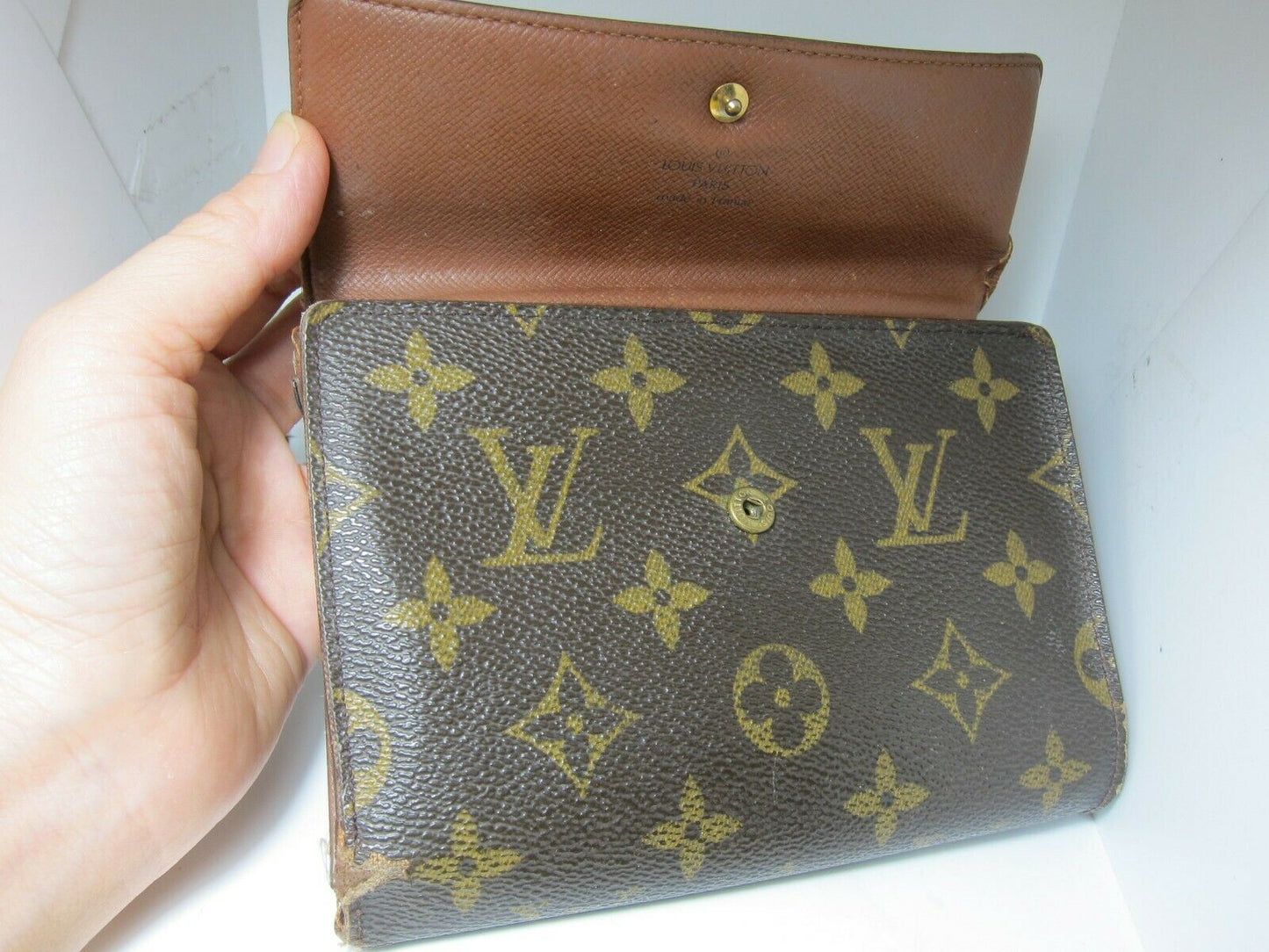 Louis Vuitton 皮革零錢包長錢包 C92