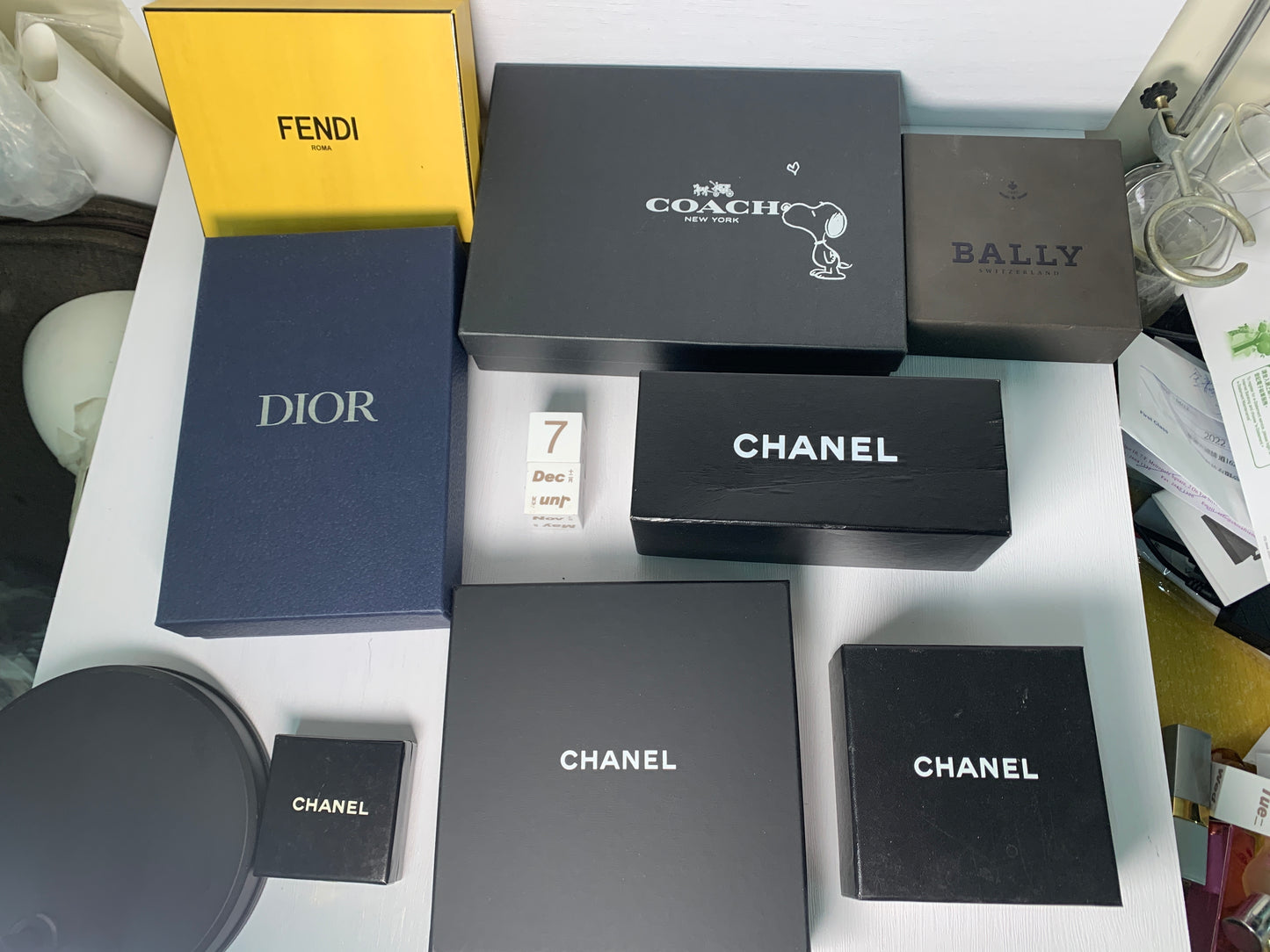 Paper gift box Chanel Dior Fendi Bally Coach for jewelly wallet - 7DEC22