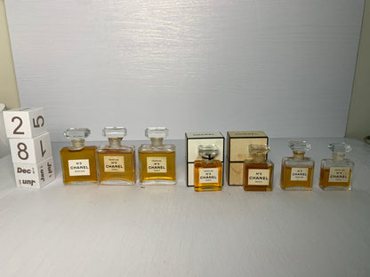 Authentic Discontinued Chanel No. 5 Parfum Perfume 14ml 7ml  70's to 90's Years - 28DEC22