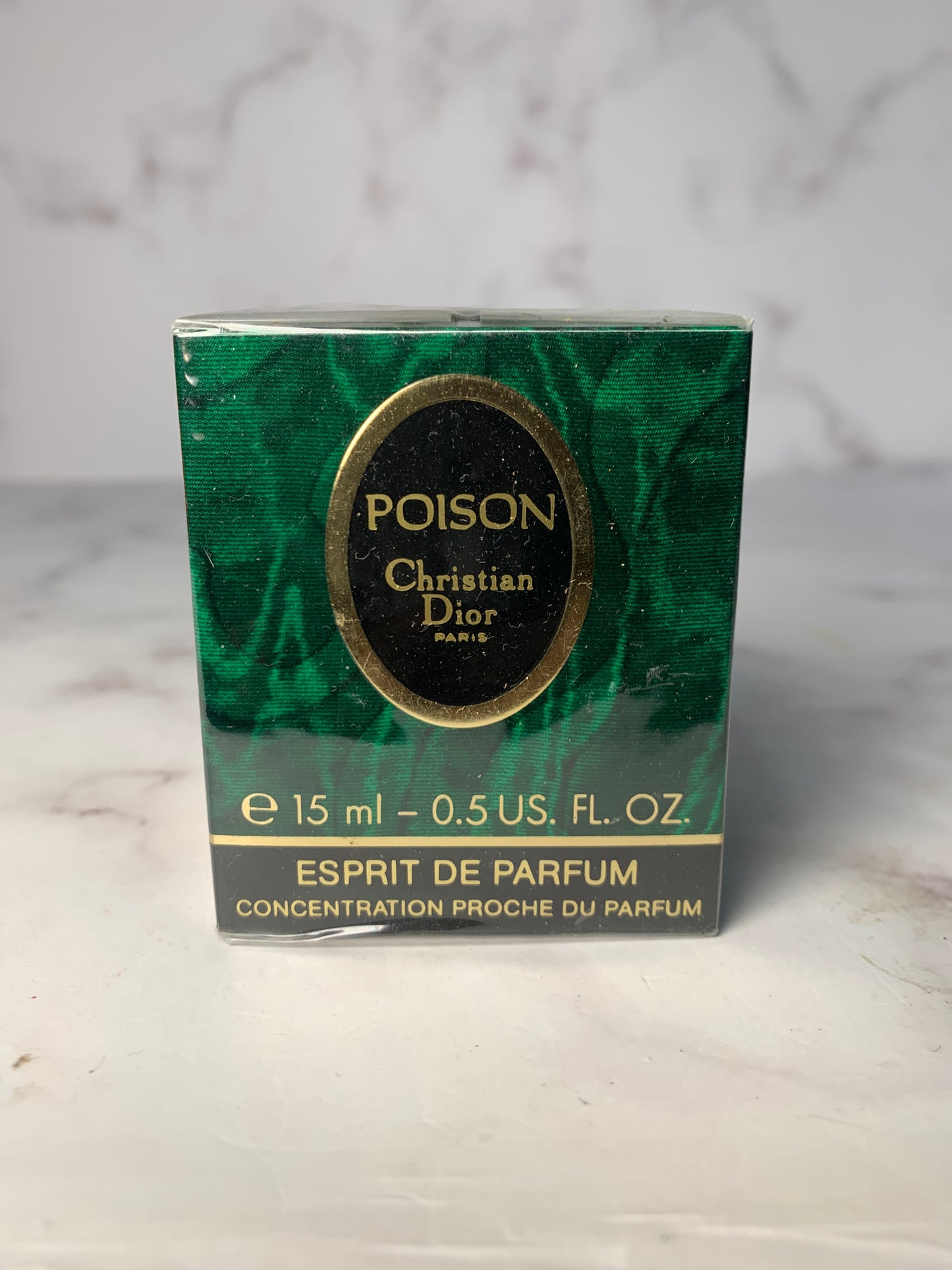 稀有密封 Christian Dior 15 毫升 1/2 盎司 Poison ESPRIT DE PARFUM 帶盒 - 030124