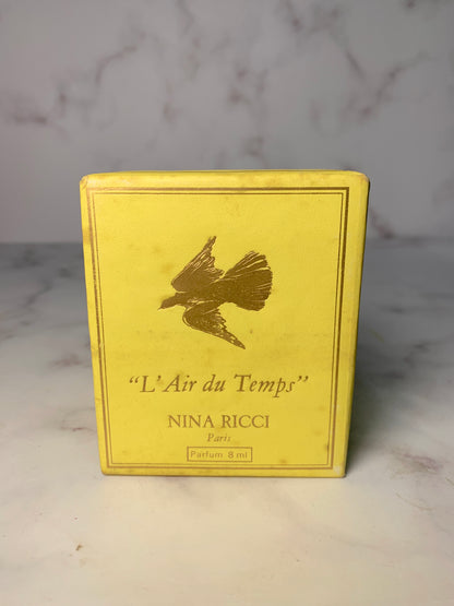 稀有密封 Nina Ricci 8 毫升 1/3 盎司 L Air du temps 香水帶盒 - 030124