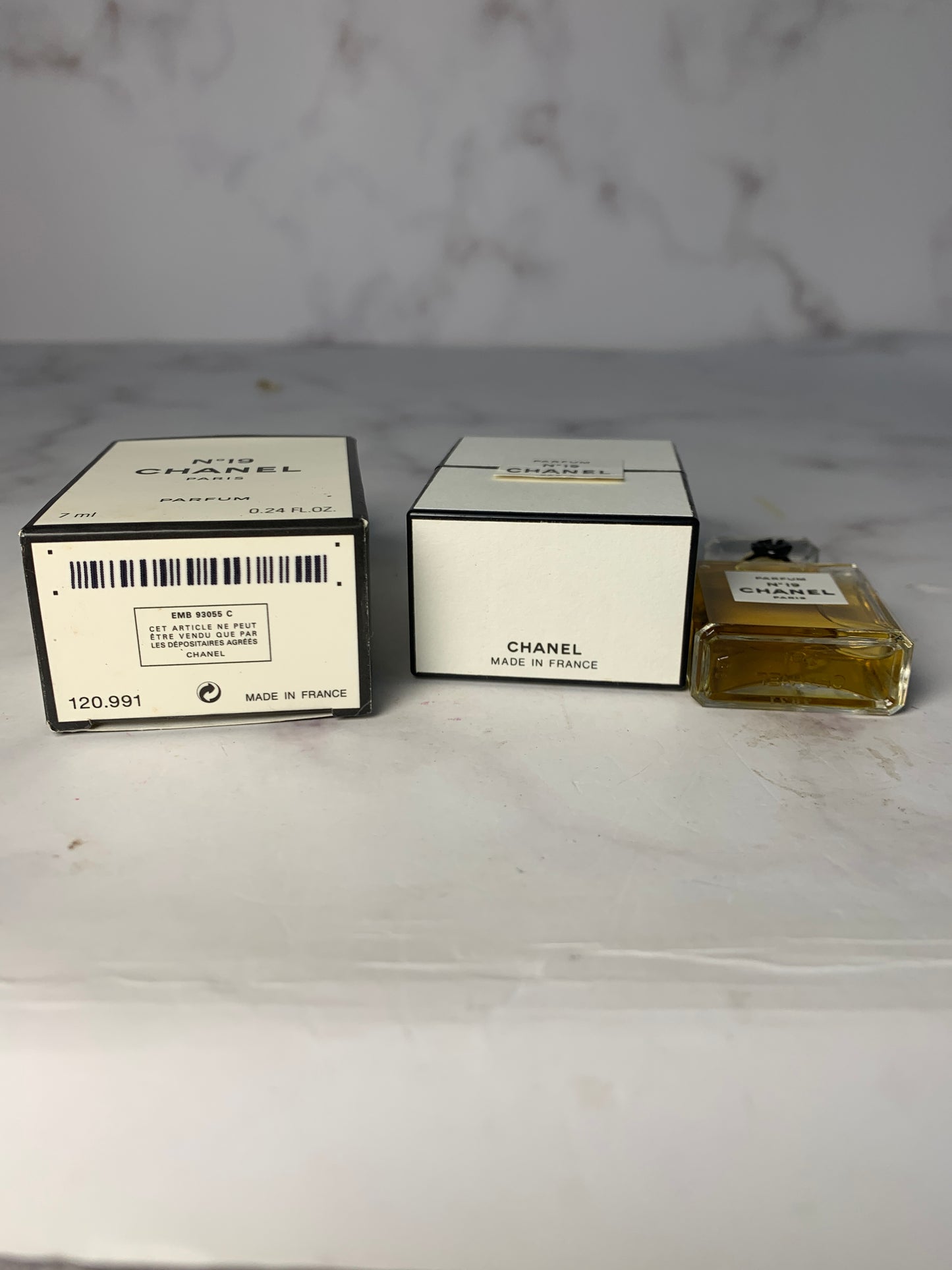Rare Sealed Chanel No. 19 7 ml 1/4 oz Parfum perfume with box - 030124