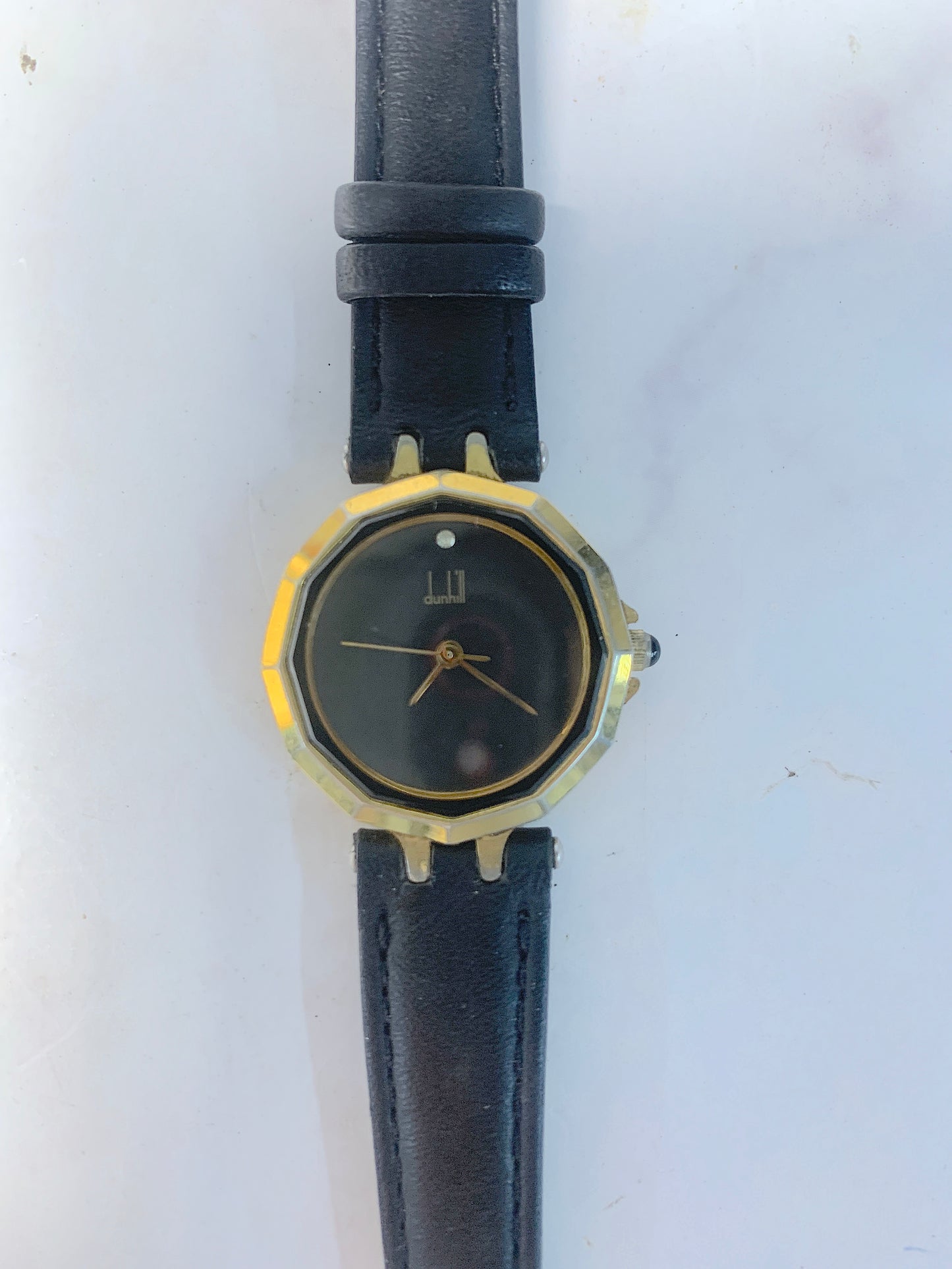 Women Dunhill Gold tone leather  Quartz  Watch - 240124 A
