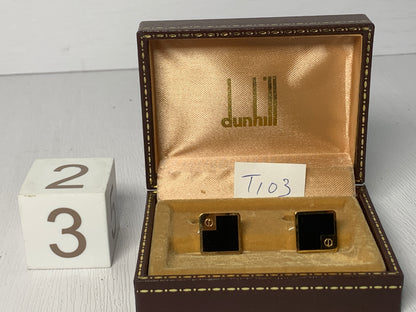 Vintage Tie clip dunhill  cufflinks with box  - 3MAR