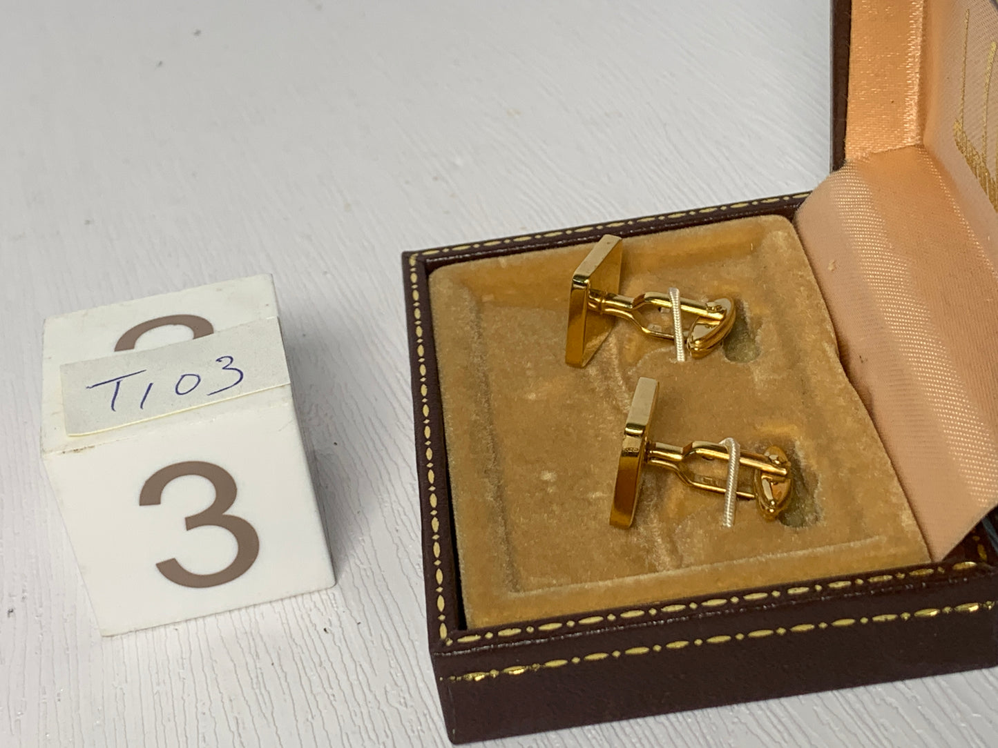 Vintage Tie clip dunhill  cufflinks with box  - 3MAR