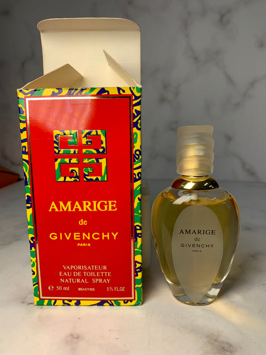 Rare vintage Givenchy Amarige EDT 50ml 1.7 oz eau de Toilette - 060224