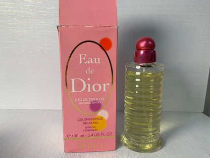 Rare  Christian Dior 100ml 3.4 oz Eau de Toilette EDT coloressence - 150323