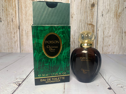 稀有 Christian Dior Poison 50 毫升 1.7 盎司淡香水 EDT - 190423-9