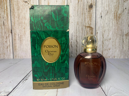 稀有 Christian Dior Poison 50 毫升 1.7 盎司古龍香水 EDC - 190423-11