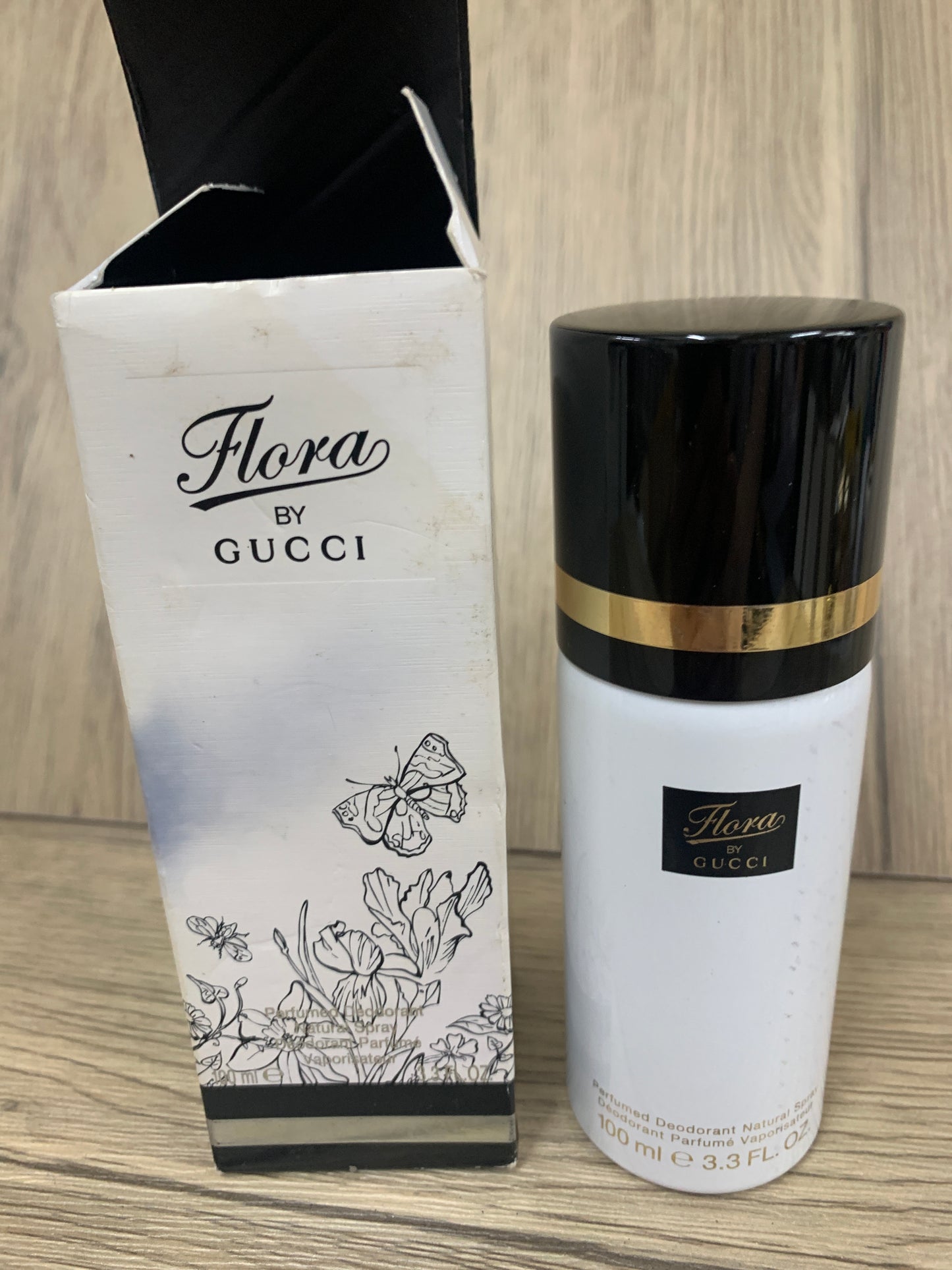 Used Gucci Flora 100ml 3.3oz Perfumed deodorant natural spray - 17MAY