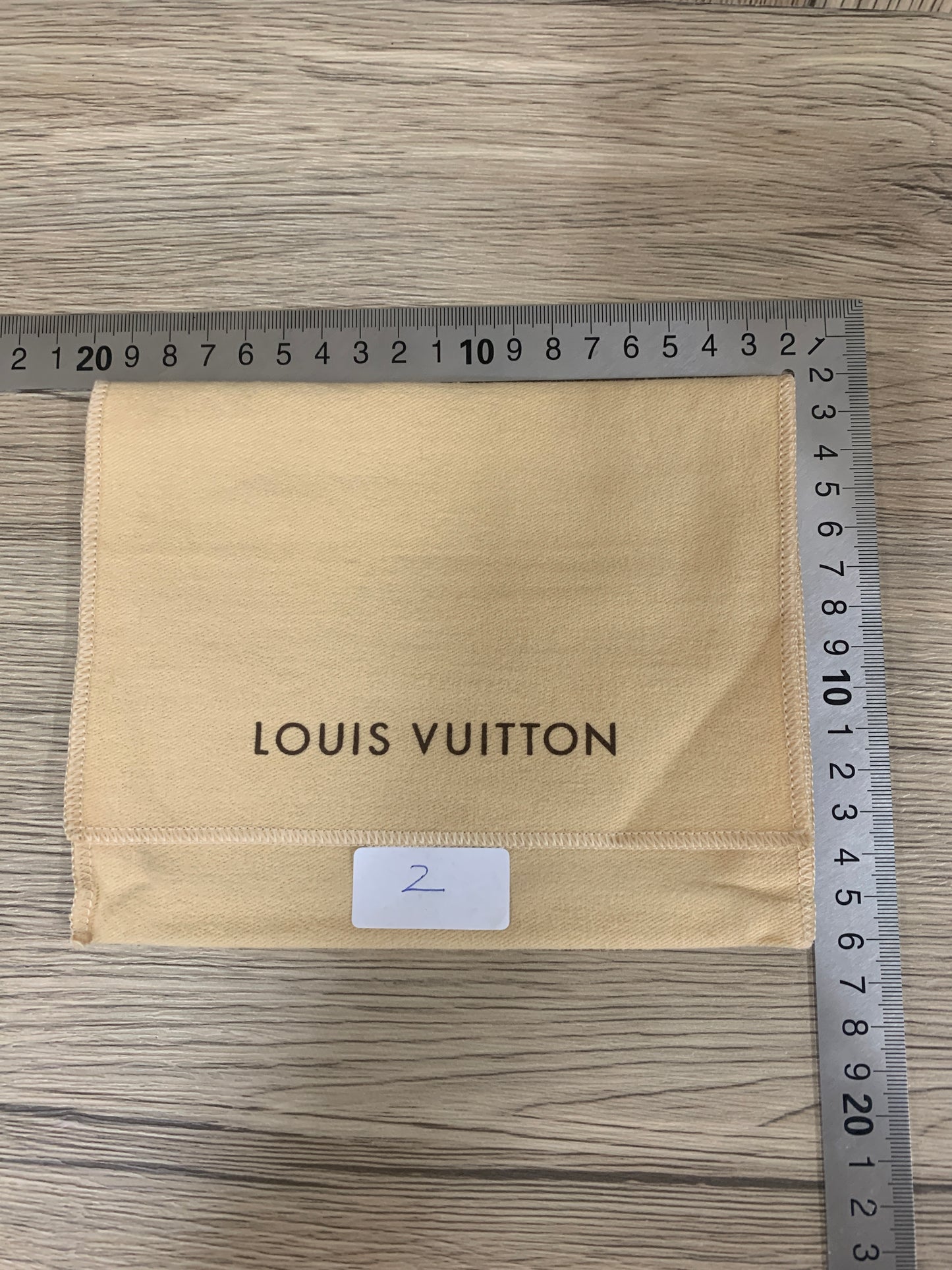 Authentic Beige LOUIS VUITTON shoe boots bag wallet purse dust bag cover LV handbag gift dust bag