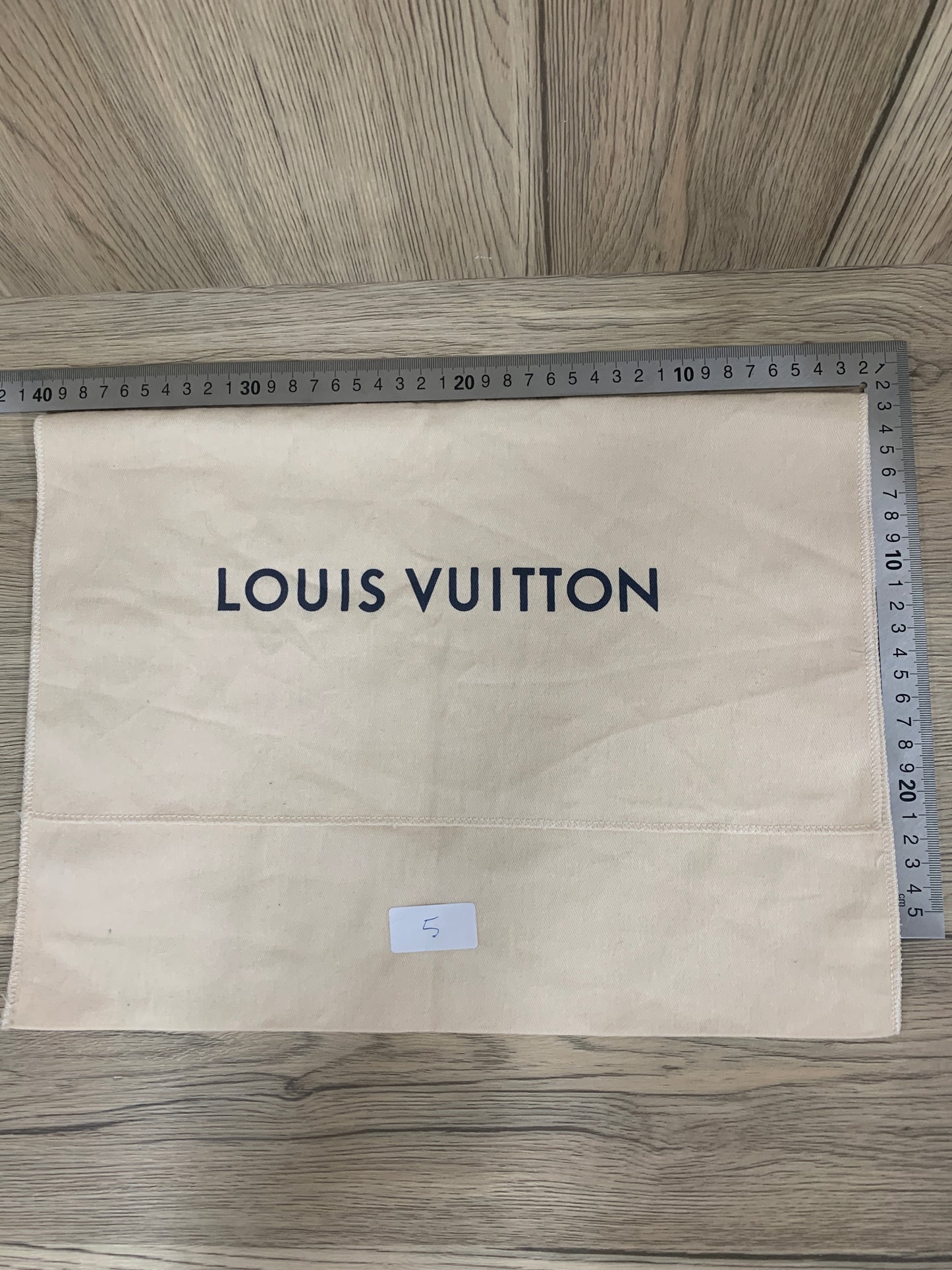 Authentic Beige LOUIS VUITTON shoe boots bag wallet purse dust bag cover LV handbag gift dust bag