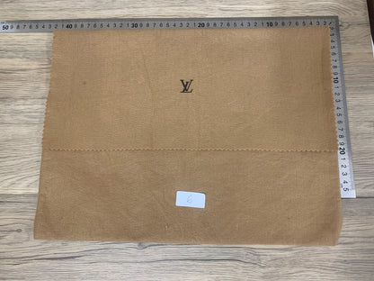 Authentic Beige LOUIS VUITTON shoe boots bag wallet purse dust bag cover LV handbag gift dust bag