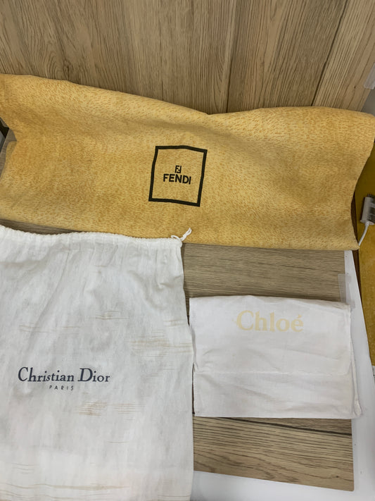 正品 Fendi Christian Dior Chloe 鞋靴包錢包錢包防塵袋手提包禮物 - 8JUN
