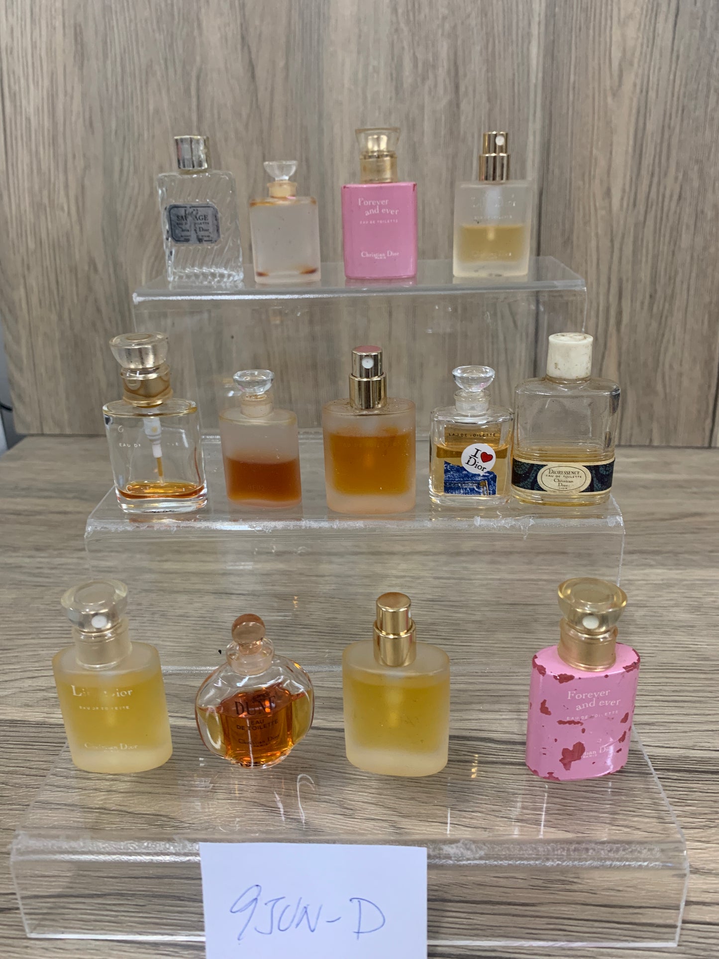 miniature lot of bottles perfume edt eau de toilette  - 9jun-d