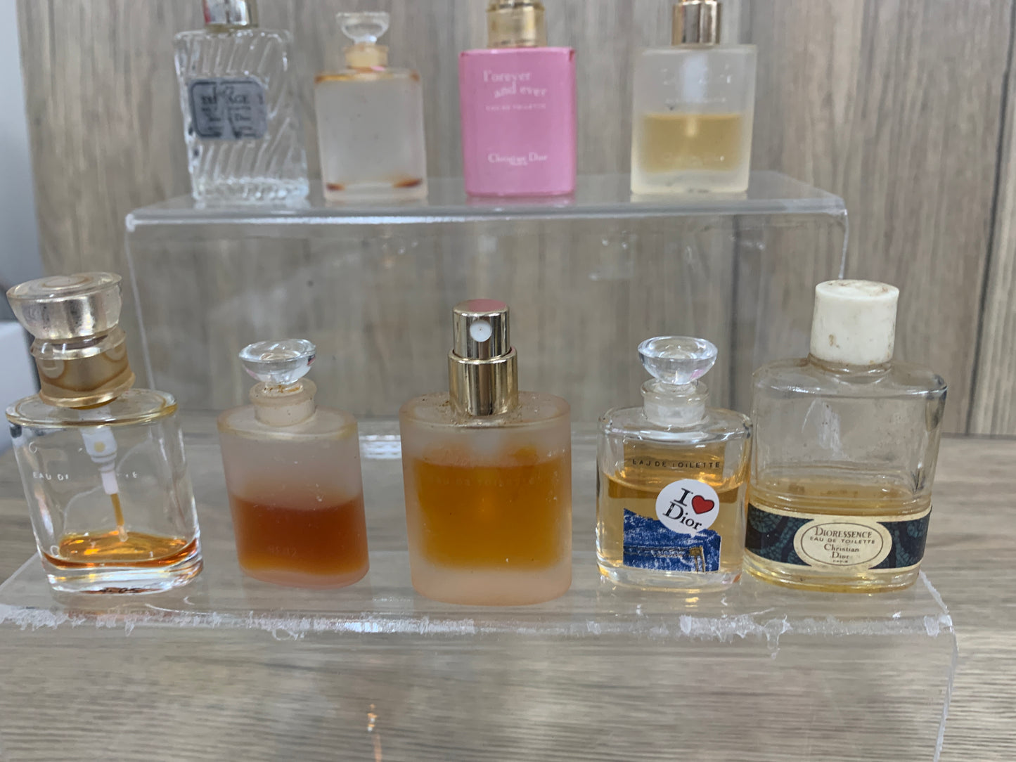 miniature lot of bottles perfume edt eau de toilette  - 9jun-d
