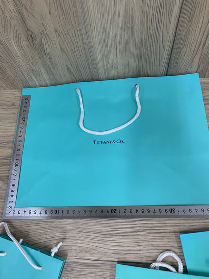 Used Tiffany Co. Gift paper bag set for jewelry  wallet 4 paper bag set