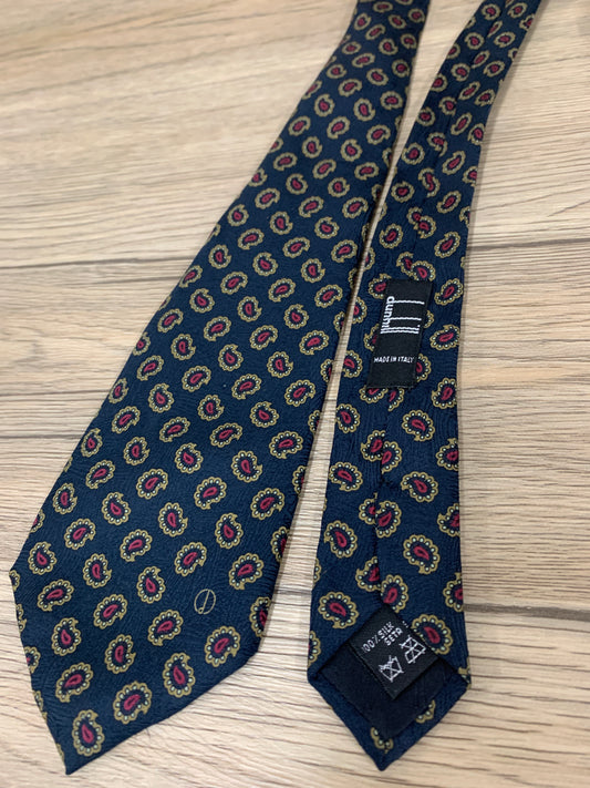 Dunhill Navy tie made in italy