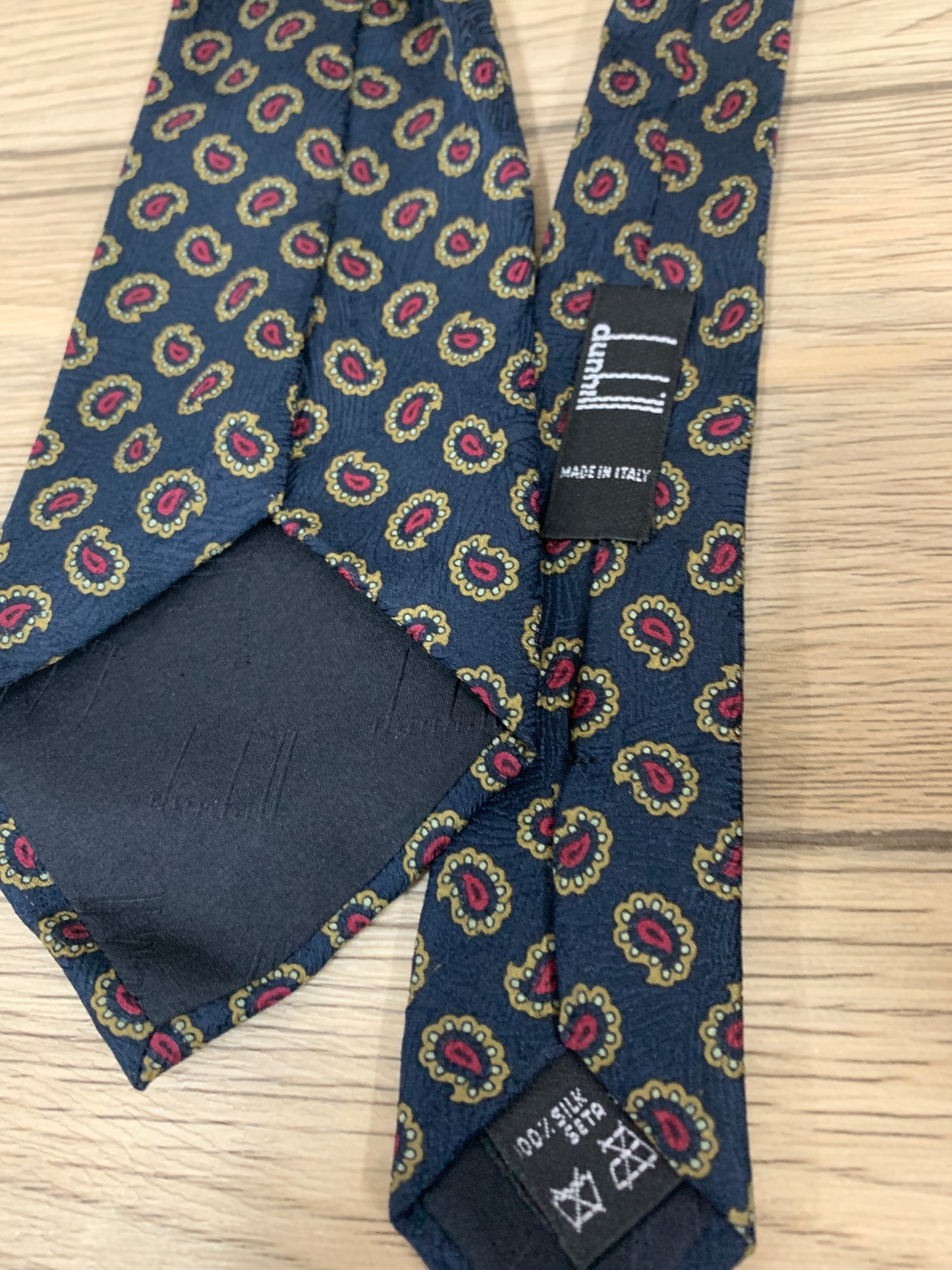 Dunhill Navy tie made in italy