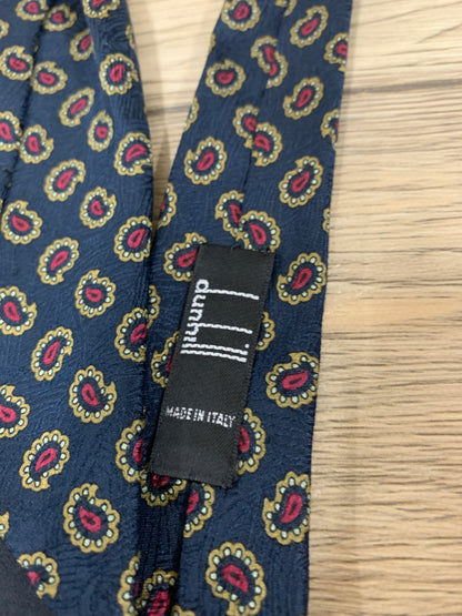 Dunhill Navy tie made in italy