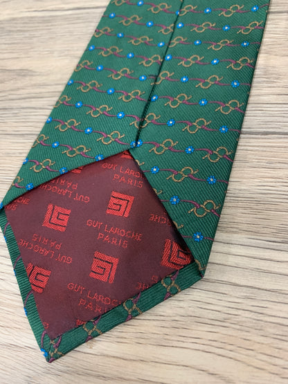 Guy Laroche Dark green tie Soie Silk