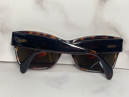 Rare Gucci Sunglasses brown with bag - 110823-11