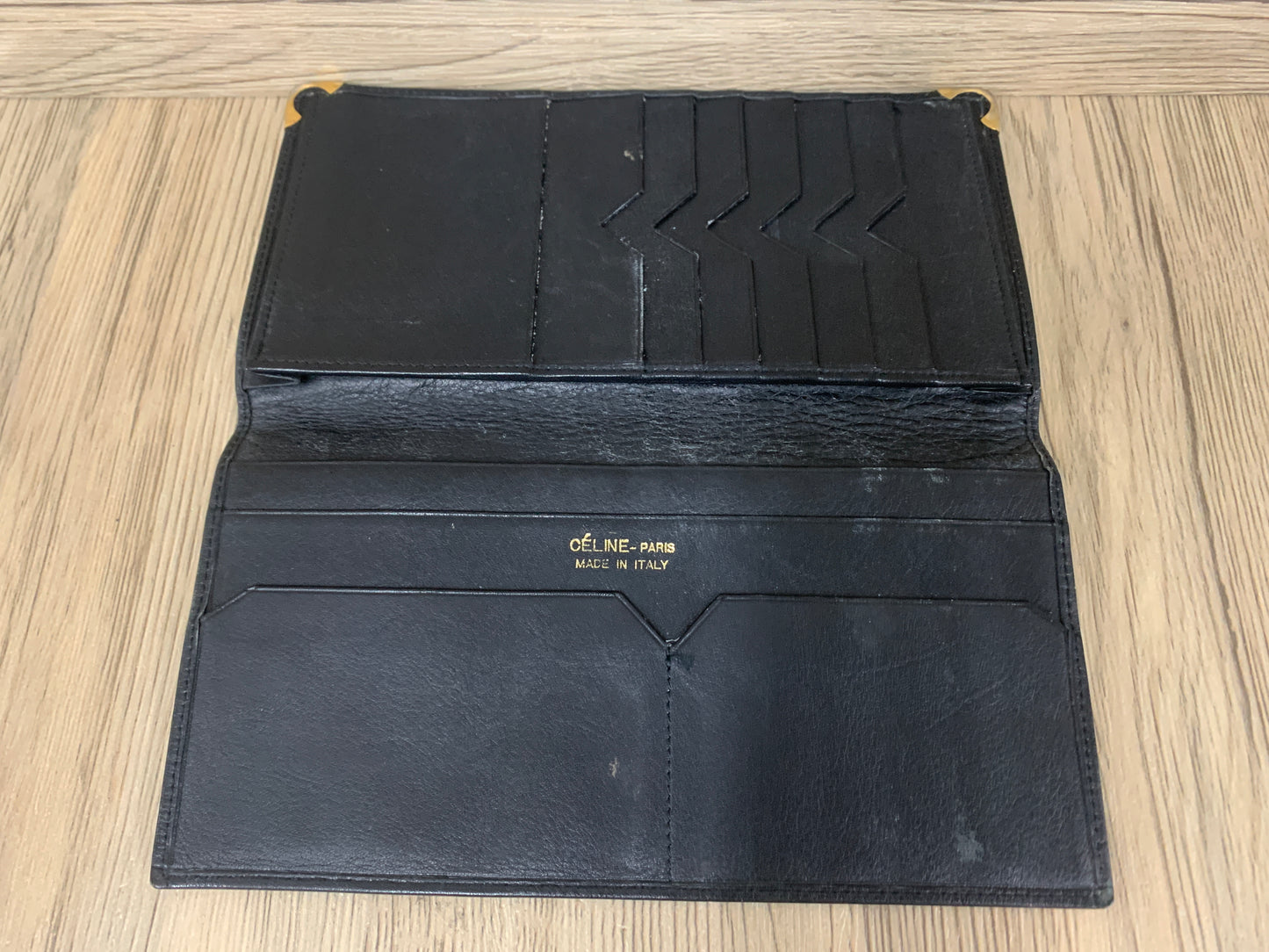Authentic Celine wallet long black coins bag - 8APR