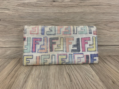 Vintage Fendi long wallet white with coins bag - 16AUG22