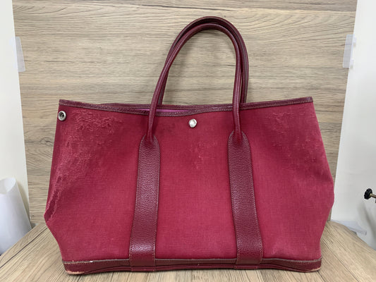 Authentic  vintage Hermes herbag pink red bag tote - 16AUG22