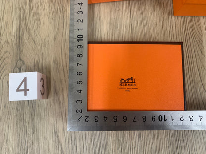 Hermes orange box, storage Jewellery trinket box, Gift box ideas, collectible box with paper box, wallet necklace bracelet box - 17AUG22