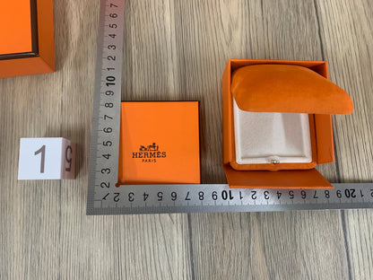 Copy of Hermes orange box, storage Jewellery trinket box, Gift box ideas, collectible box with paper box, wallet necklace bracelet box